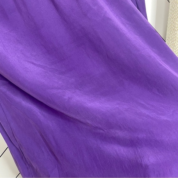Amanda Uprichard Purple Silk Tunic Blouse - Picture 4 of 4